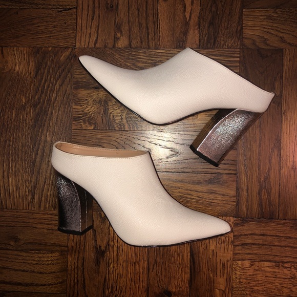 Who What Wear Shoes - WHOWHATWEAR WHITE / SILVER TRISHA MULE